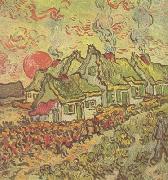 Vincent Van Gogh Cottages:Reminiscence of the North (nn04) oil painting picture wholesale
